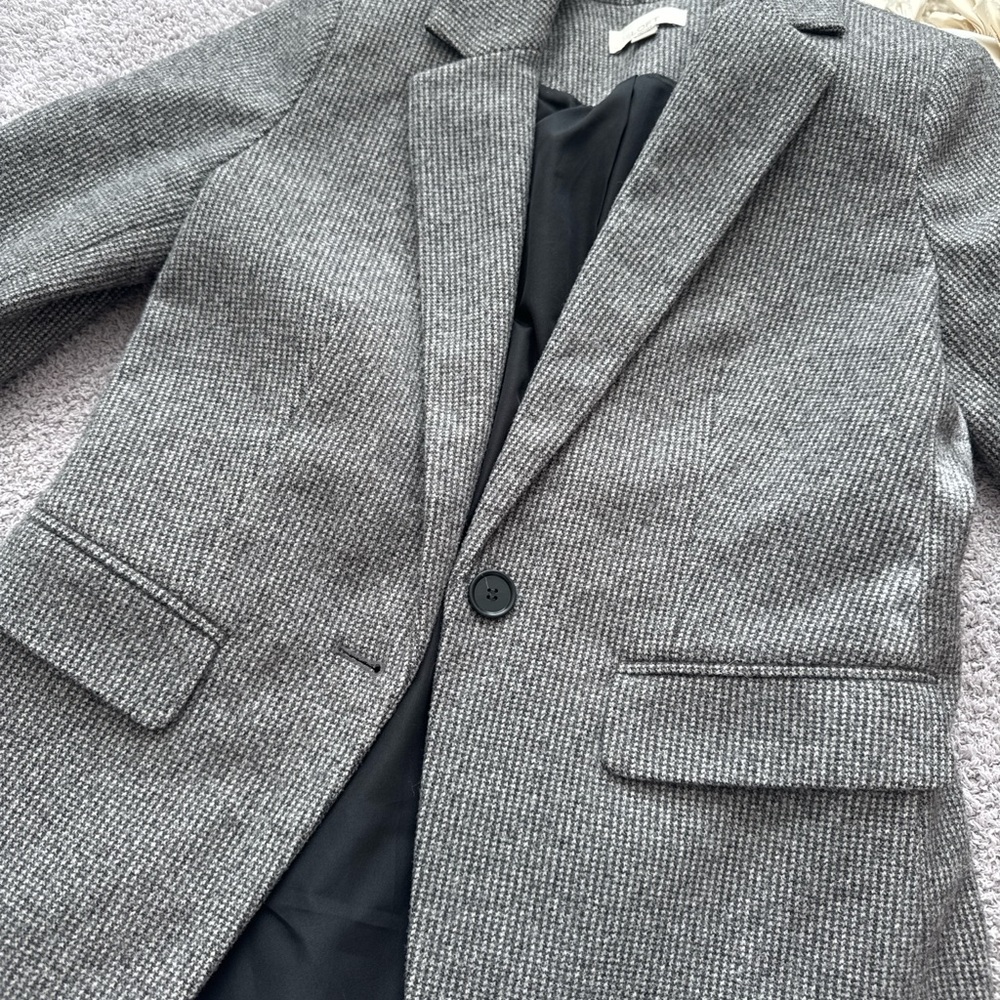 LOFT Houndstooth Blazer Women’s [2P] | Tailored Single Button Career Jacket